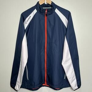 Sunice‎ Men’s LARGE Jacket Full Zip Golf Waterproof Performance Blue White Red